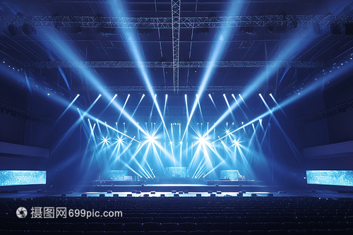 舞臺上的藍光 捕捉光影藝術(shù)的攝影服務(wù)